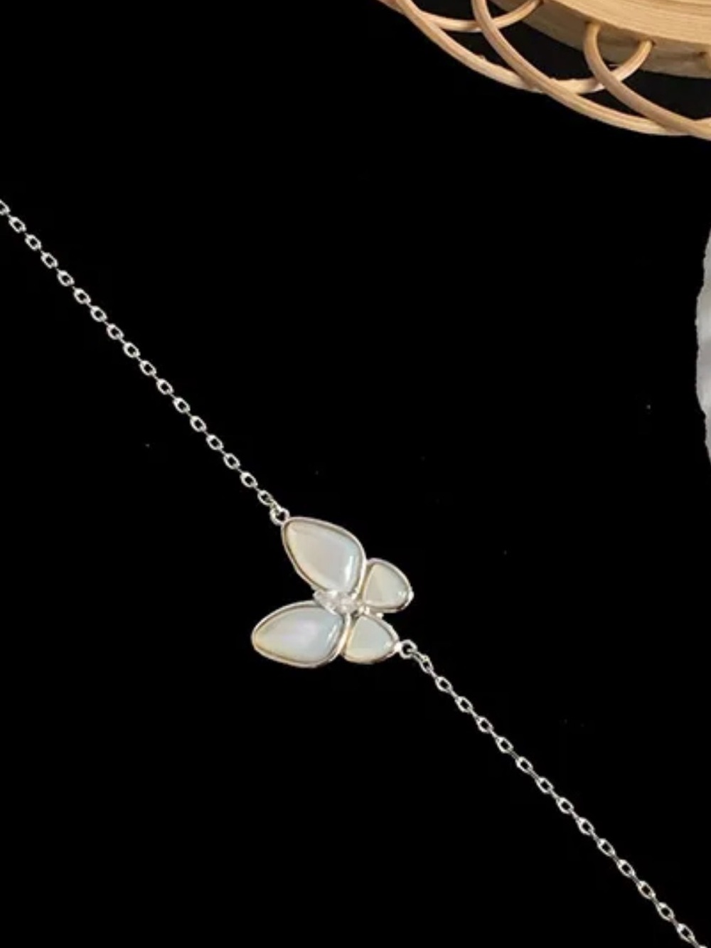 White Butterfly Bracelet NWT